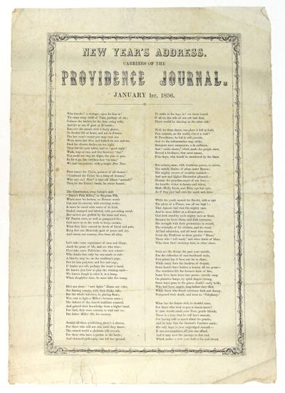 [Providence, 1855. Folio broadside (approx. 15½