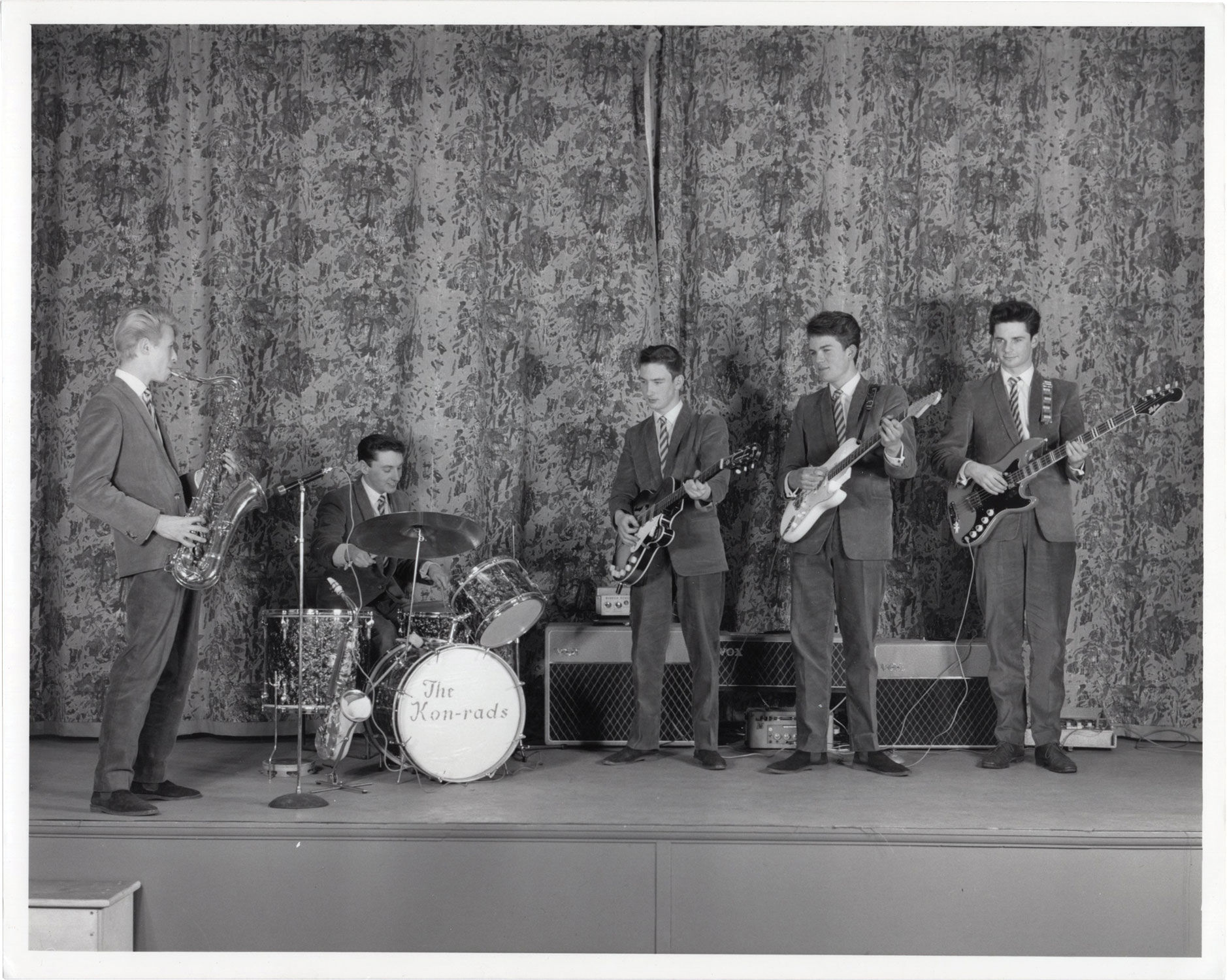 First Band Photograph of David Bowie and his first band The Kon-rads, 1963 by ...