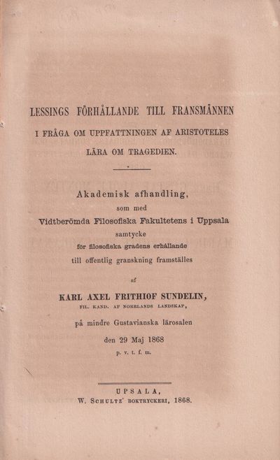 Lessings förhållande till fransmännen i fråga om…