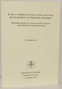 Early communicative and language development in Swedish children. Methods, results, clinical...