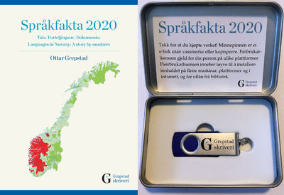 Språkfakta 2020. Tala. Forteljingane. Dokumenta. Languages in Norway: A story by numbers. Bok og e-bok med tabellar, einbrukar (photo 1)