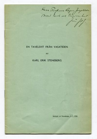 En tavelsvit från Vasatiden. Särtryck ur…