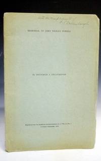 image of Memorial to John Wesley Powell (signed By F.S. Dellenbaugh)