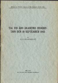 Tal vid Åbo akademis inskription den 10 september…