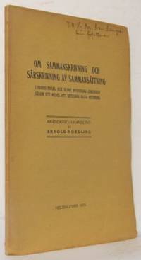 Om sammanskrivning och särskrivning av samman…