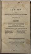 THE ADVISER; OR VERMONT EVANGELICAL MAGAZINE, FOR THE YEAR 1809. VOLUME I.