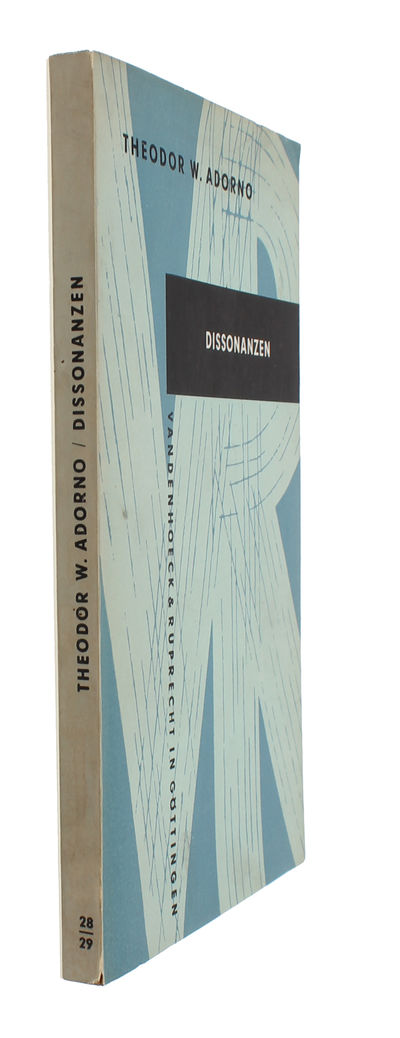 Dissonanzen. Musik in der verwaltete Welt. 2., erweiterte Ausgabe.   - [PRESENTATION-COPY] (photo 2)