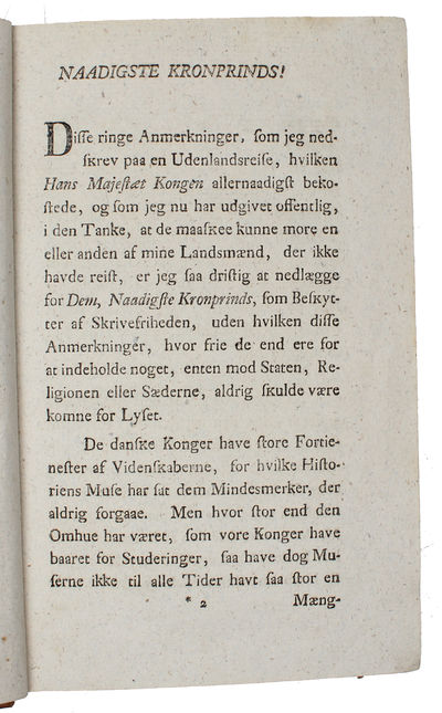 Udtog af en Dagbog holden i Aarene 1777-1780 paa en Reise igennem Tyskland, Italien, Frankrige og Holland. Første Deel, med Anhang af Anden Deel. (all). (photo 3)