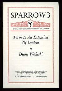 (Santa Barbara): Black Sparrow Press, 1972. Softcover. Fine. First edition. Stapled wrappers. Fine. ...