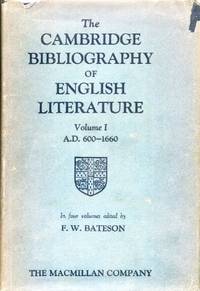 The Cambridge Bibliography of English Literature