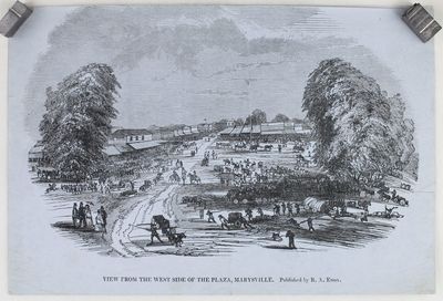 View from the West Side of the Plaza, Marysville [caption title]