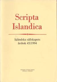 Scripta Islandica. Isländska sällskapets årsbok…