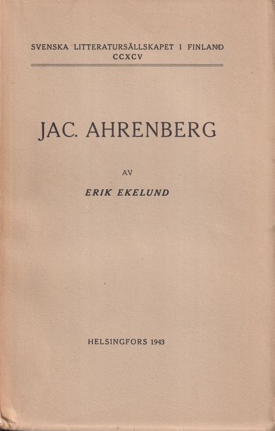 Jac. Ahrenberg och östra Finland. En…