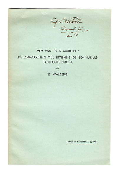Vem var ”G. S. Maroin”? En anmärkning till…
