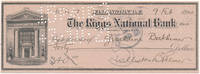 Autograph Document Signed by Williston Birkheimer (1899-1973) PALMER - Signed - from Main Street Fine Books & Manuscripts, ABAA (SKU: 14243)