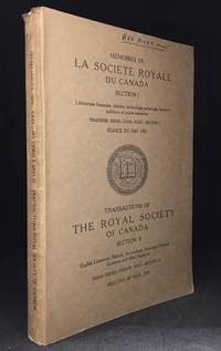 Memoires de la Societe Royale du Canada; Troisieme Serie--Tome XXIX--Section I Seance de Mai, 1935 /… by Royal Society of Canada - Paperback - from Burton Lysecki Books, ABAC/ILAB (SKU: 147377)