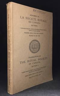 Memoires de la Societe Royale du Canada; Troisieme Serie--Tome XXIX--Section I Seance de Mai,...