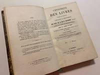 [ANTIQUARIAN BIBLIOGRAPHY / WOMAN PRINTER]. Catalogue des livres imprimes et manuscrits, composant la bibliotheque de feu m. L.M.J. Duriez (de Lille). Sale dates: 22 janvier 1828 et seq