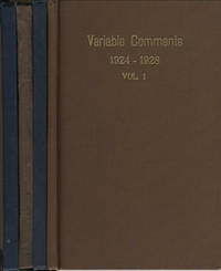 image of Variable Comments, the American Association of Variable Star Observers, Vol. I-IV
