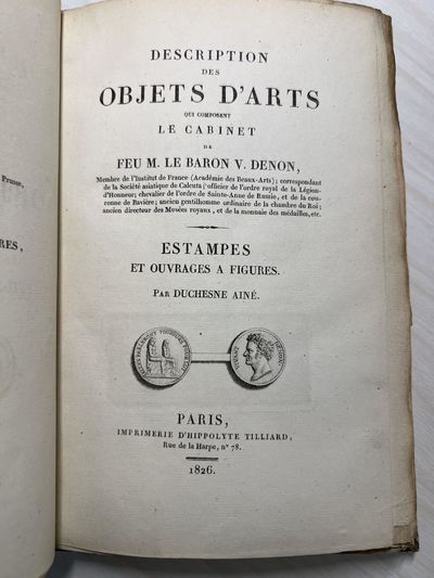 Description des Objets d’arts qui composent le Cabinet de…[12 February 1827 & following days]