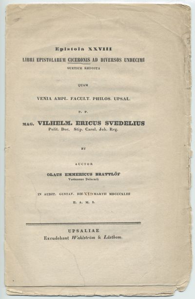 Epistola XXVIII libri epistolarum Ciceronis ad…