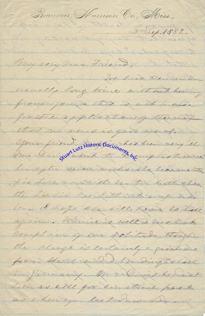 Varina Davis, Writing For Jefferson, States I Had Shipped To You From New York Some Books Which I Recollected You Desired To SeeGenl Winfield Scotts Book Was One Of Them & Buchanans Administration Was Another