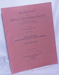 image of Benjamin Franklin and Eighteenth-Century American Libraries. Transactions of the American Philosophical Society held at Philadelphia for promoting useful knowledge