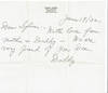 AUTOGRAPH NOTE TO HIS DAUGHTER SIGNED BY ACTOR AND MAGICIAN FOSTER LARDNER. Together with a mailing envelope.