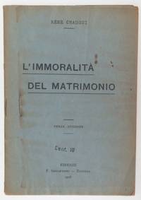 L'immoralita del matrimonio