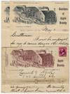 1894 – Two letters on illustrated stationery from the owner of a Hudson Valley apple brandy distillery assuring a supplier that he would make good on what he owed