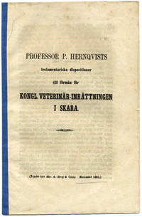 Professor P. Hernqvists testamentariska…
