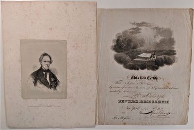 Engraved Portrait of Jesse Read, Esq. P. G. S. of the Order of United Americans