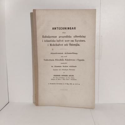 Anteckningar öfver Hafsalgernas geografika…