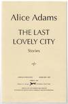 The Last Lovely City