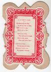 View Image 2 of 3 for 12mo Lace Paper Valentine with Portrait of Young Lady and Printed Love Poem Inventory #42000294