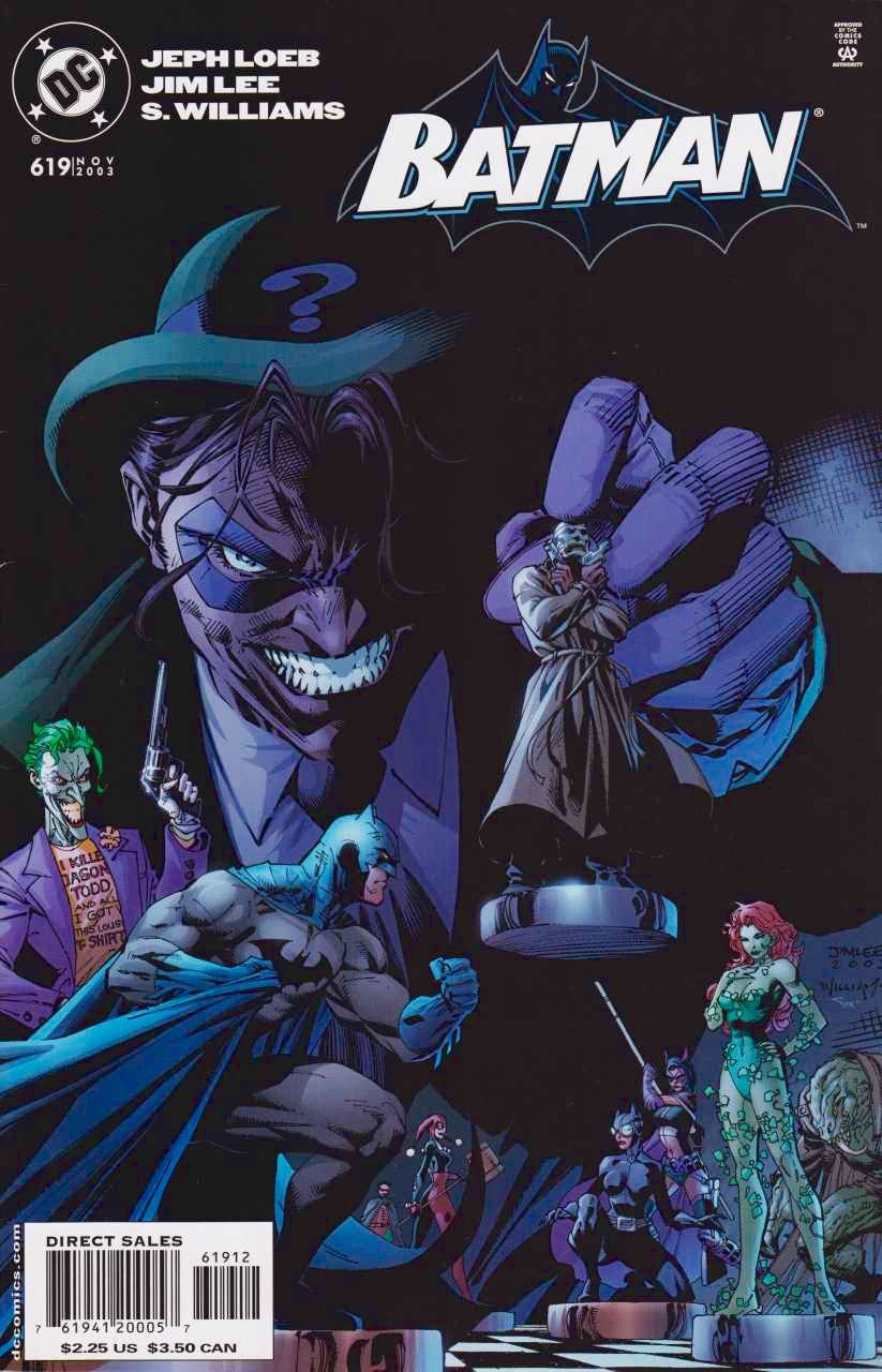 Batman Nos 608 619 Dec 2002 Nov 2003 Hush The Complete Saga Nm Mint By Loeb Jeph Paperback 1st Edition 2002 From Outsider Enterprises Sku 004824 Batman Nos 608 619 Dec 2002 Nov 2003 Hush The Complete Saga Nm Mint By Loeb Jeph Paperback 1st Edition 2002 From Outsider Enterprises Sku 004824