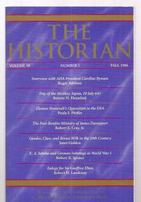 cover of The Historian Volume 59, Number 1 Fall 1996