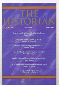 The Historian Volume 59, Number 1 Fall 1996