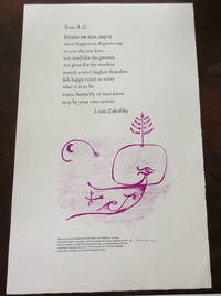 From A-22 (Signed Poetry Broadside) by Louis Zukofsky - Signed First Edition - 1972 - from Derringer Books (SKU: 33099)