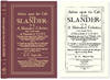 Action Upon the Case for Slander. Or a Methodical Collection..