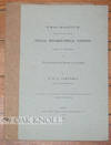 MEMORANDUM RELATIVE TO THE NEED FOR SPECIAL BIBLIOGRAPHICAL SOCIETIES. WITH AN APPENDIX ON THE DIVISION OF THE STREAM OF LITERATURE