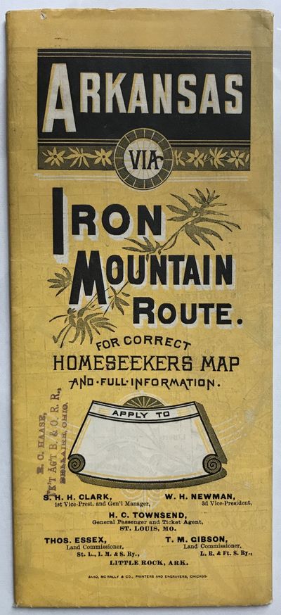 Arkansas Via Iron Mountain Route [cover title]