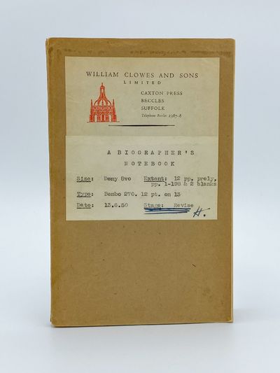 A Biographer's Notebook