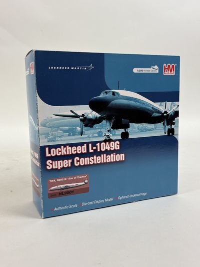 HOBBY MASTER 1:200 AIRLINER SERIES LOCKHEED L-1049G SUPER CONSTELLATION WITH ORIGINAL BOX (HL9001)