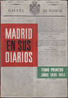 Madrid en sus diarios I: años 1830-1844