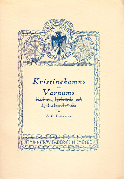 Kristinehamns och Varnums klockare-, kyrkvärds-…
