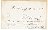 image of A PAIR OF AUTOGRAPHED SENTIMENTS SIGNED BY BRITISH LIBERAL STATESMAN SIR WILLIAM HARCOURT AND BRITISH CONSERVATIVE POLITICIAN SIR JOHN SOMERSET PAKINGTON, 1ST BARON HAMPTON.