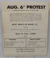 Aug. 6th Protest. No More Hiroshimas! Get Out of Vietnam! [handbill]