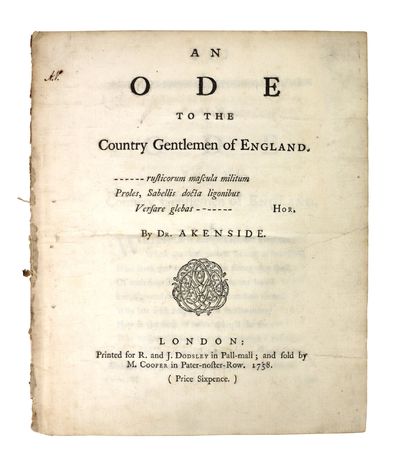 An Ode to the Country Gentlemen of England
