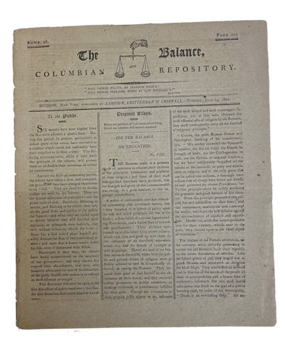 The Balance and Columbian Repository, [Vol. I], No. 26 (June 29, 1802)